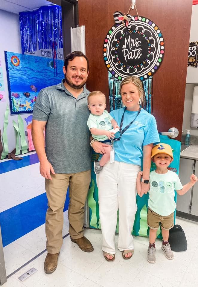 My husband, my two sons, and me